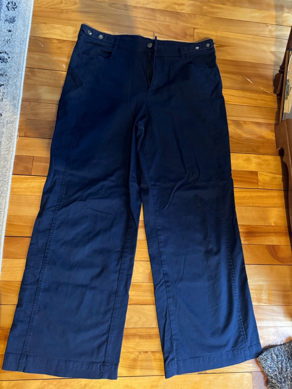 LOFT Navy Wide-Leg Women's Pants